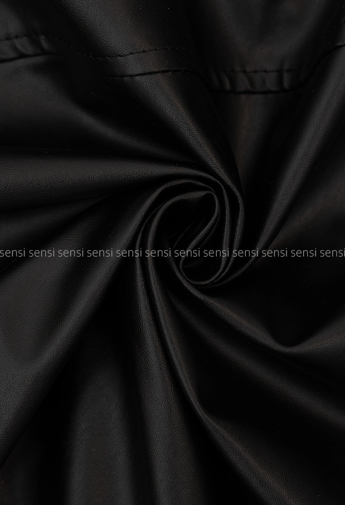 کراپ کت جلو زیپ چرم کد1004881